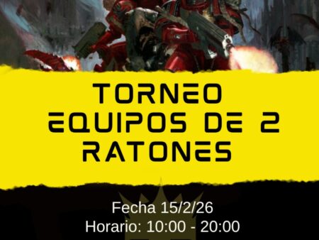 Torneo Ratones Equipos de 2 15/02/26