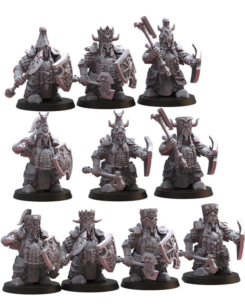 Big Hats Elite Guard with Axe and Shield