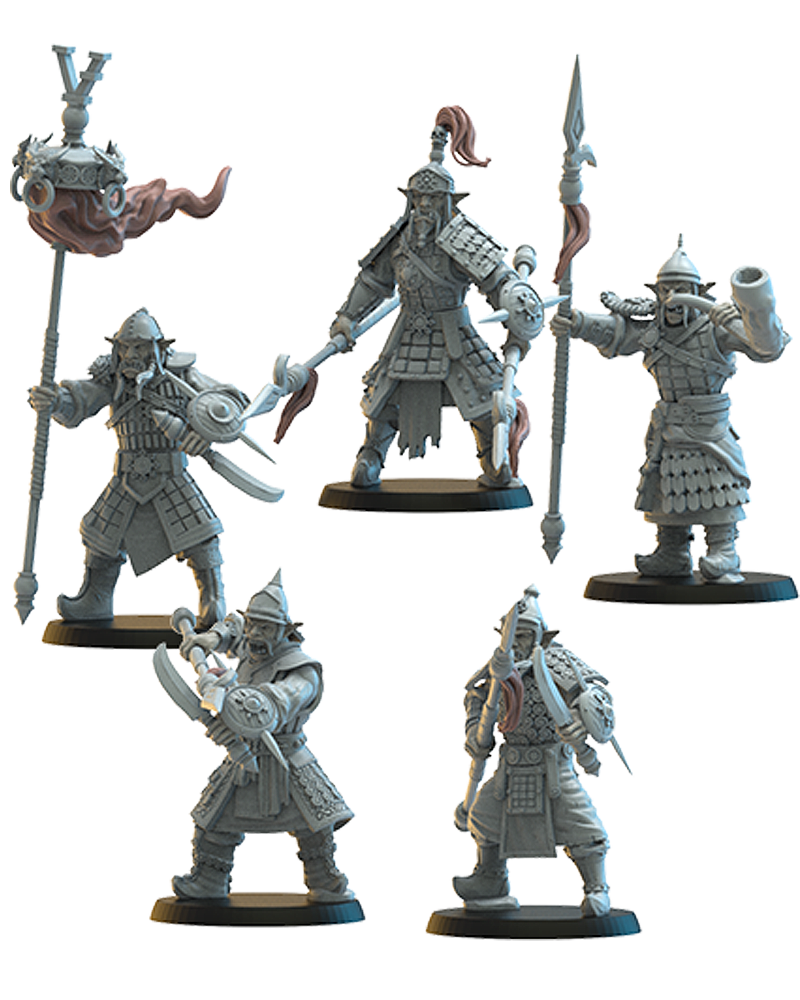 Mongobbo Spearmen on Foot