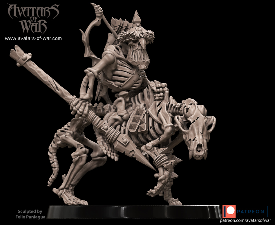 Goblin Skeleton Wolfrider